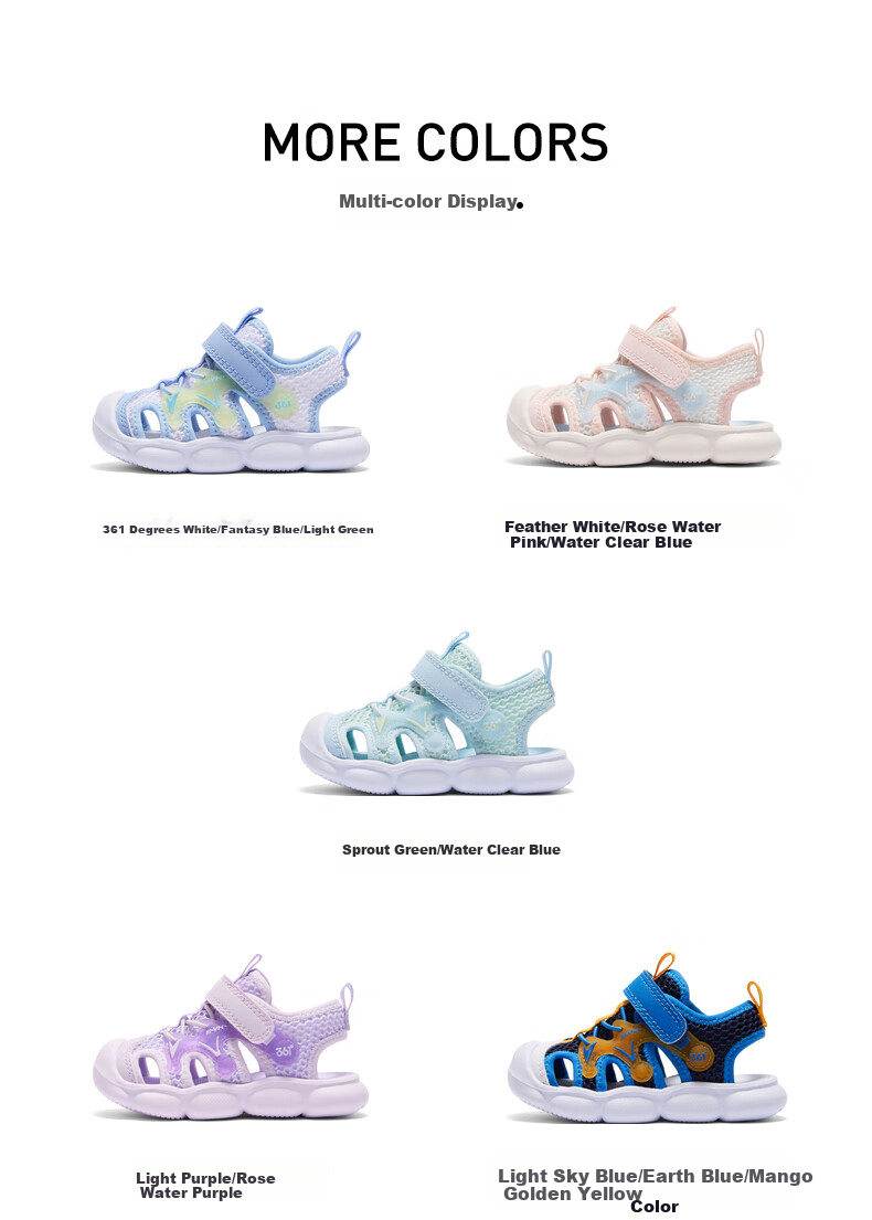 361° Baby Sandals, Size 26, Summer, for Boys And Girls, Toddler Soft Elastic Children's Sports Foot Protection Closed-Toe Beach Sandals, Purple, Size 24 13