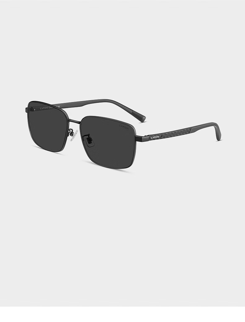 CAPONI Polarized Photochromic Sunglasses for Men and Women Carbon Fiber UV Protection Day and Night Driving Glasses 16