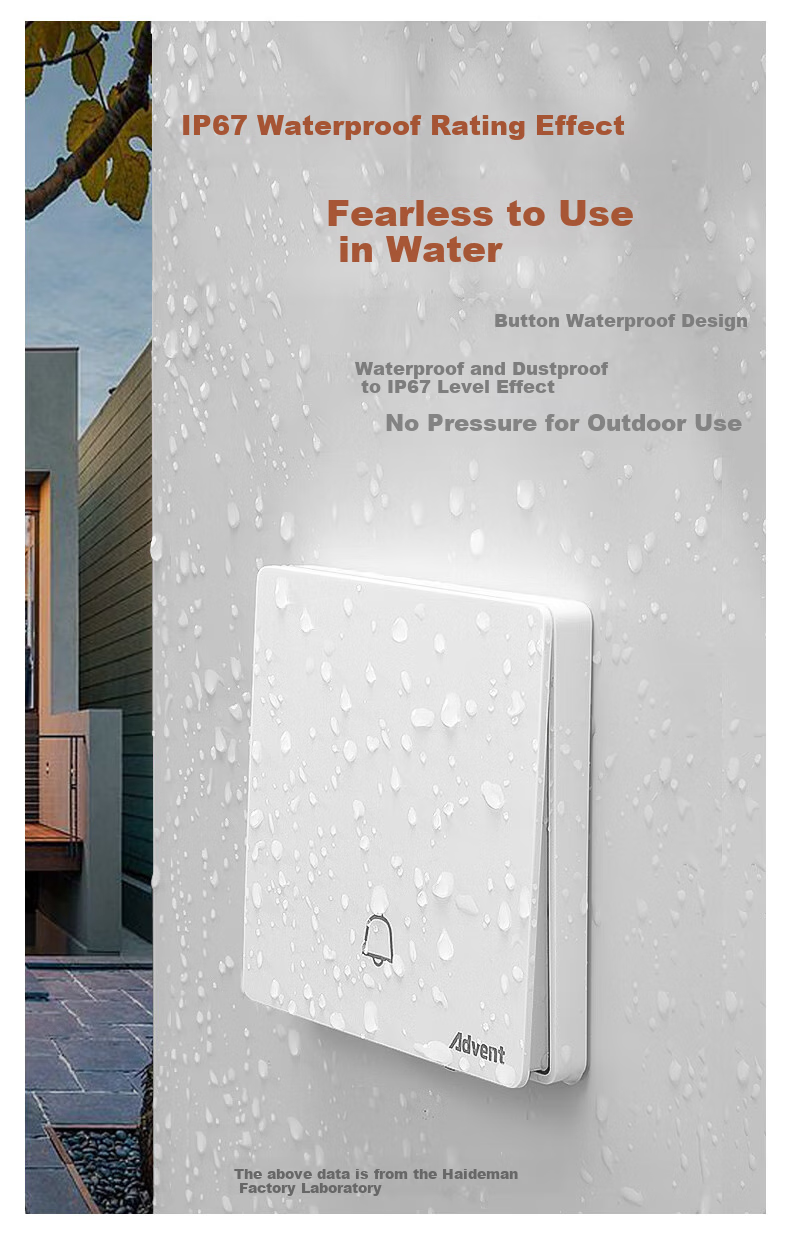 Advent FH861 Transmitter Wireless Doorbell Self-Generating with Individual Button (Cannot Be Used Separately) 6