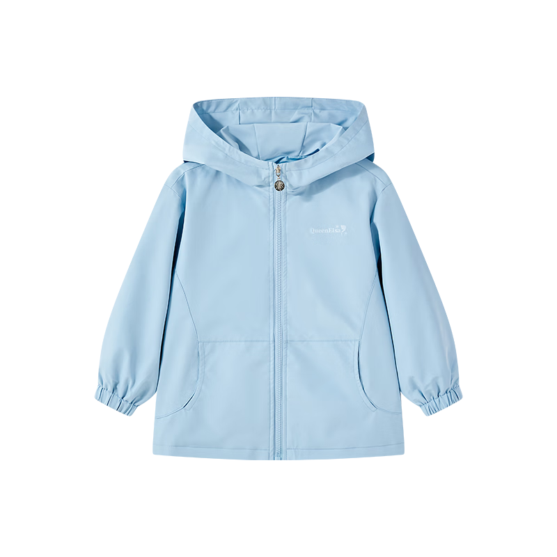 Disney Girls' Hooded Jacket 2026 Spring New Outdoor Fashion Windproof Coat for Older Children