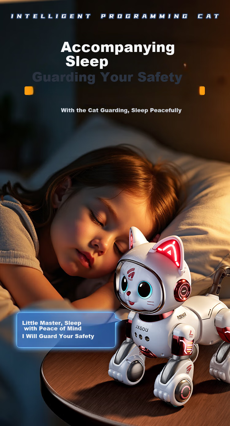 AoZhiJia Remote Control Robot Car Toy for Boys Aged 3-6 Birthday Gift Intelligent AI Robot Cat 14
