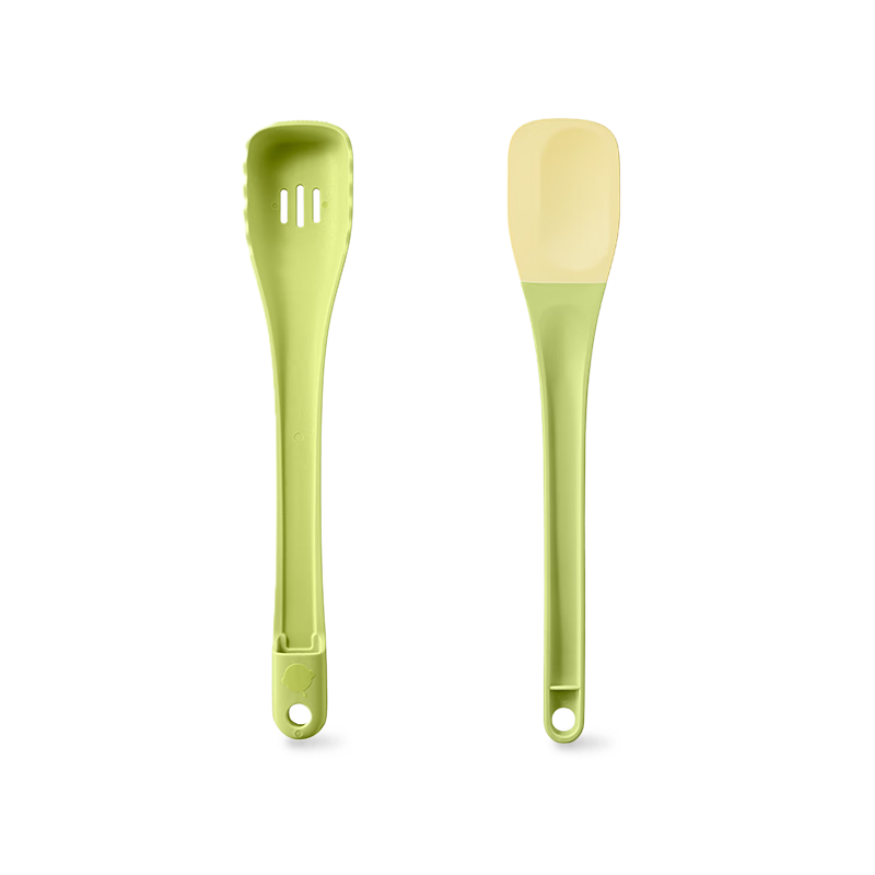 Babycare Baby Food Pot Children's Non-Stick Frying Pan Multifunctional Silicone 8-in-1 Kitchen Cooking Spatula Slotted Spoon Tongs