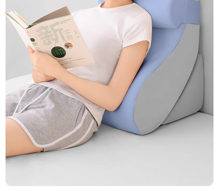 Nila Headboard Cushion Lumbar Support Sofa Backrest Pillow Half-Reclining Bed Phone Holder Large Backrest Hug Pillow for Girls 3