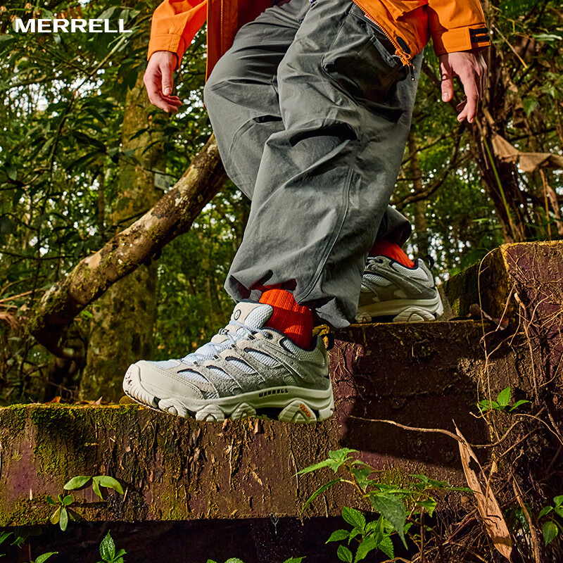 Merrell MOAB3 Hiking Shoes, Outdoor Sports Climbing Shoes, Vibram Outsole, Non-Slip, Wear-Resistant, Breathable Men's Shoes, Winter Season, Size 40