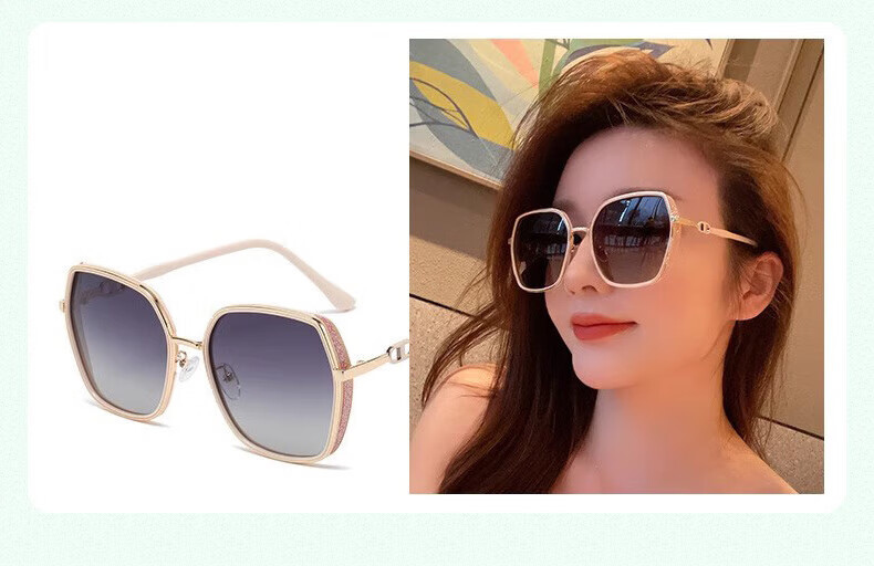 BWNK Women's High-End UV Protection Polarized Sunglasses Slimming Trendy Fashion Sun Glasses 7