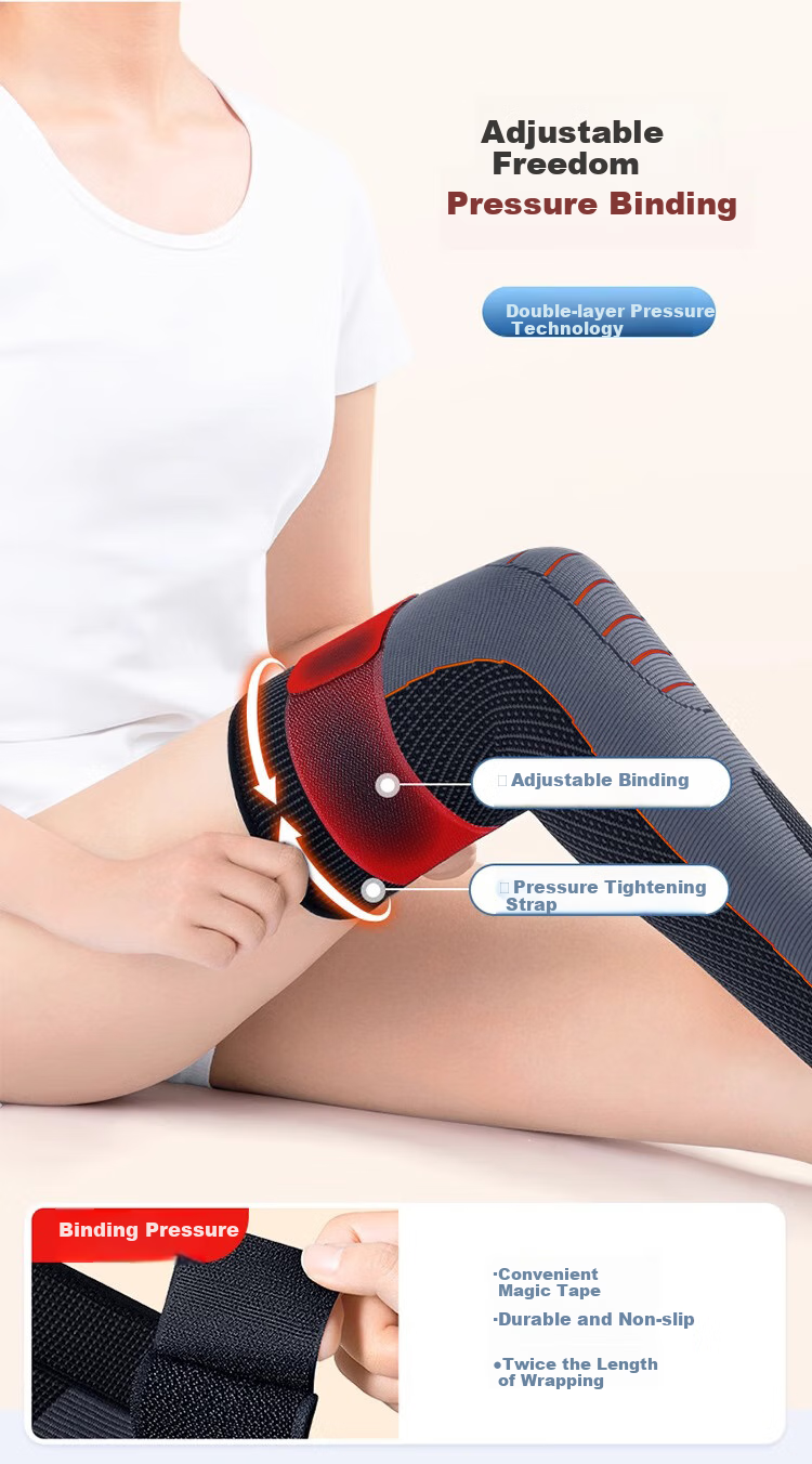 LAC Self-Heating Knee Brace, Warm, for Cold Legs, Sports Knee Support, Knee Protection Device, Compression, Non-Slip Knee Pads XL 2