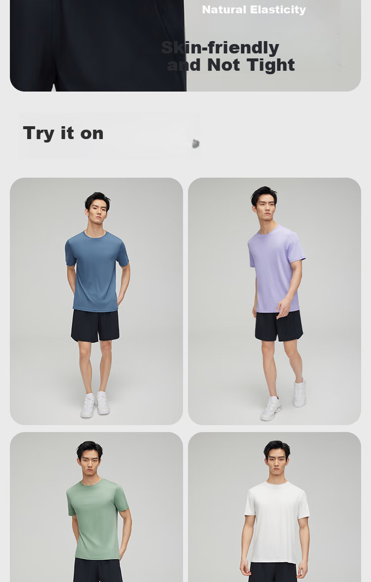 HLA [Zuihuxi-Pro8] Short-Sleeve Undershirt for Men And Women, Zero-Carbon Tencel Antibacterial Anti-Mite Couple's Basic Base Layer Top 18