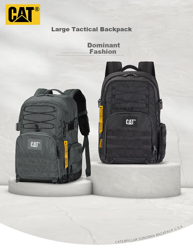 CAT Backpack, Laptop Bag, Outdoor Sports Hiking Bag, 15/16 Inch Large Capacity Men's Schoolbag, Black, 84175 1