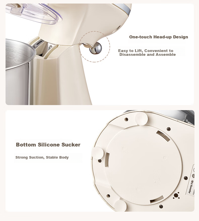 Joyoung Kitchen Machine, Home Use Quiet Dough Mixer, Kneading Machine, 7L Large Capacity, Top-Loading Touch Control, Fully Automatic Multifunctional Food Processor M70-MC996 13