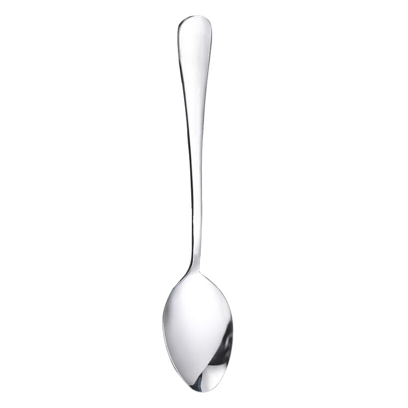 Shihua 304 Stainless Steel Serving Spoon, 25cm Long Handle Spoon, Thickened Soup Ladle, Tablespoon, Serving Spoon, Rice Spoon, Public Use Spoon for Meals