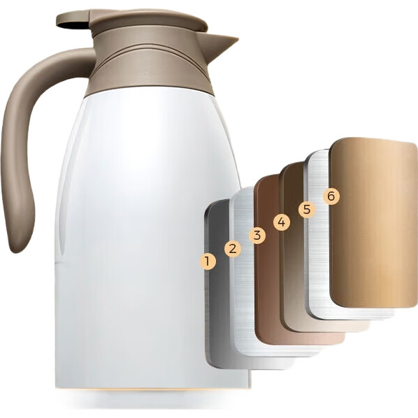 Термос ASD Insulated Bottle 2L Household Stainless Steel Inner Liner Warm Water Kettle Large Capacity Hot Water Bottle Pure White RWS20P4WG-W, 2 л