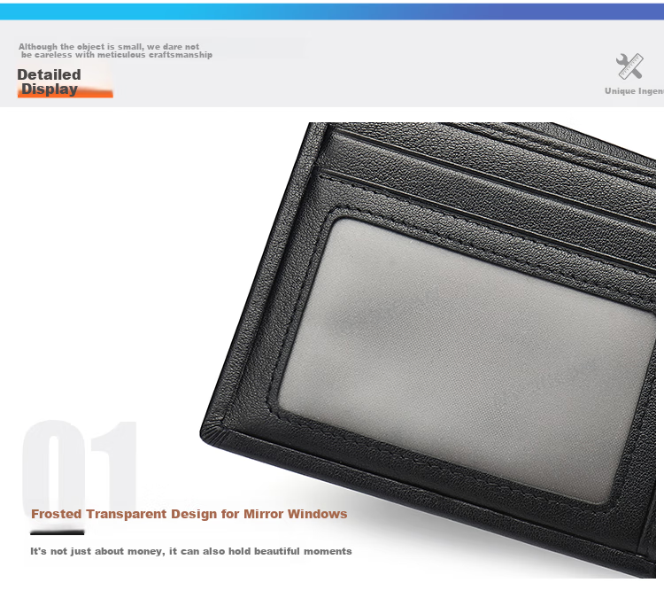 MEXICAN Genuine Top-Grain Leather Wallet for Men, Horizontal And Short Billfolds, High-End Gift Box, Birthday Present for Boys And Fathers 14