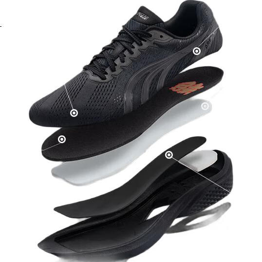 Do-Win Zhanshen 3rd Generation Black Knight Full Carbon Plate Running Shoes, Athletic Training Shoes, Marathon Running Shoes, Size 39