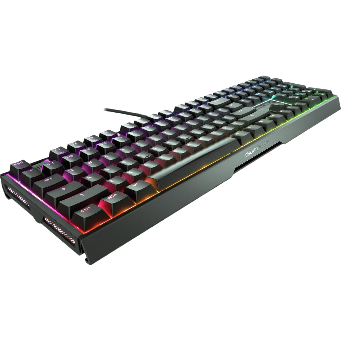 CHERRY MX3.1 Проводная механическая клавиатура, 108 клавиш, RGB подсветка, алюминиевый корпус, переключатели Cherry MX Red, черный