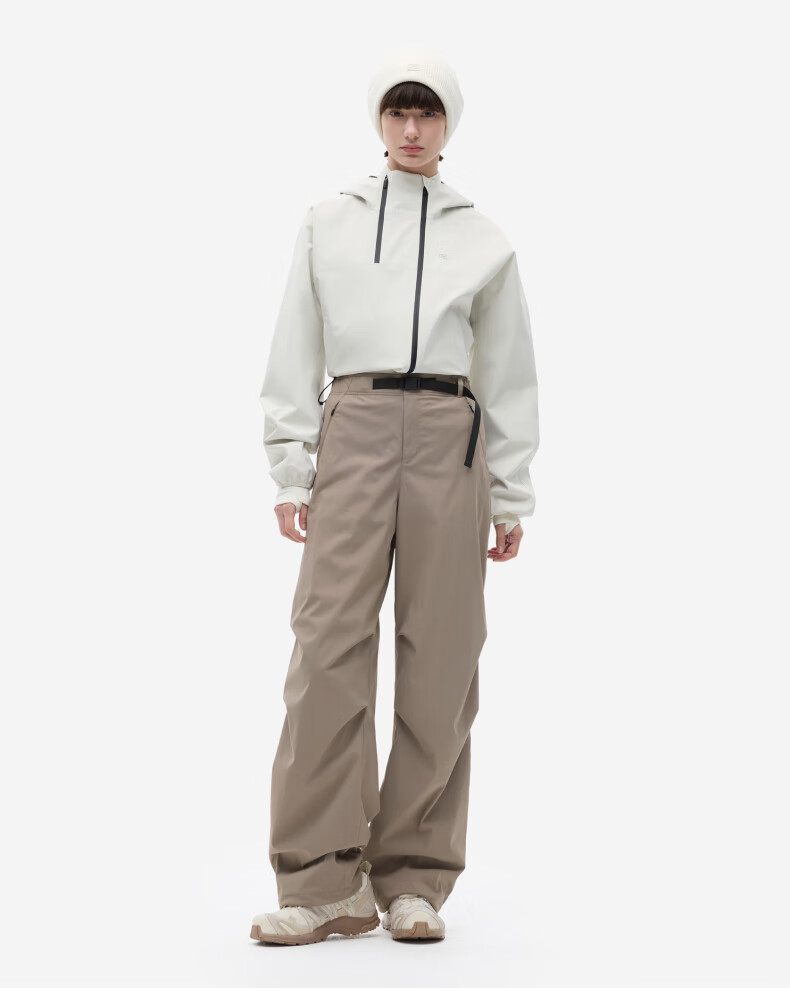 Bananain Women's Workwear Wide-Leg Pants 5 Series Thickened Fleece Casual Sports Trousers Autumn Winter Loose Fit 2