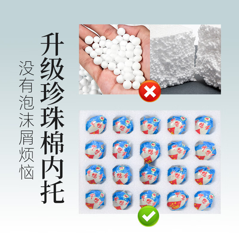 神邮 高邮咸鸭蛋熟20枚*65g礼盒 即食流油咸蛋黄 企业团购