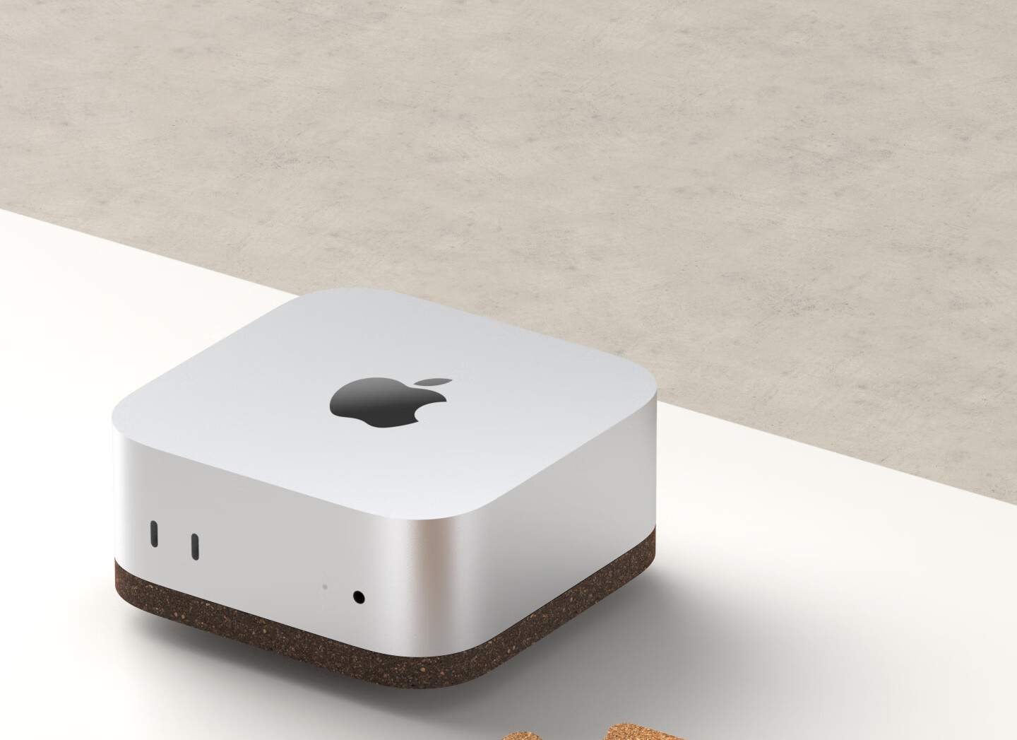 Haibeisi Dustproof Base Stand with Coffee Cork Cooling Rack for Mac mini M4/M4 Pro Mini Stack Accessories 2