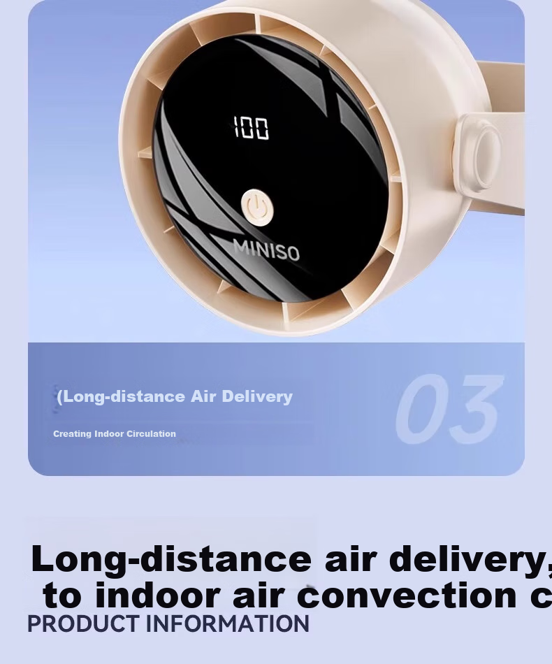 MINISO Desktop Fan Cooling Mini Ultra-Quiet Air Circulator Small Fan 2026 New Model Long Battery Life 3C Certified USB Plug-In Fan High Airflow for Student Dormitory Office 1 34