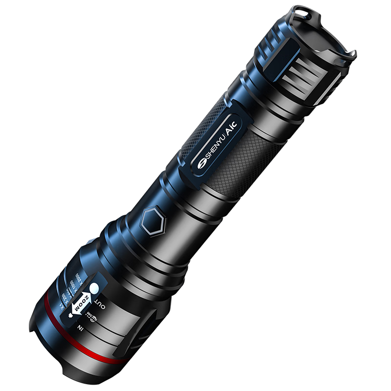 SHENYU Flashlight with High Brightness, Zoomable Lens, Long Battery Life, Outdoor Survival, Ultra-Bright Military Long-Range Beam, Specialized Light for Outdoor Activities And Cycling