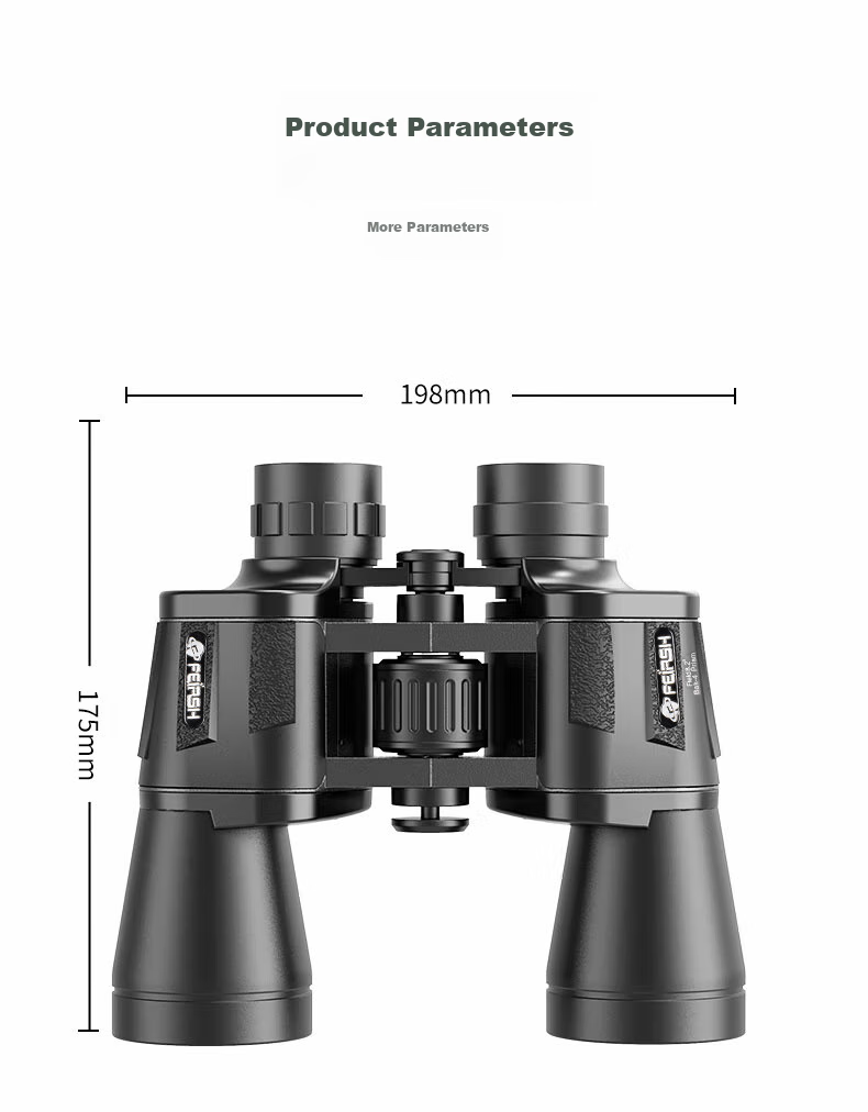 FEIRSH Binoculars, High Magnification, High Definition, Portable, for Adults And Children, Concert Viewing, Non-Night Vision, Bird Watching Telescope, 10x50 T18 15