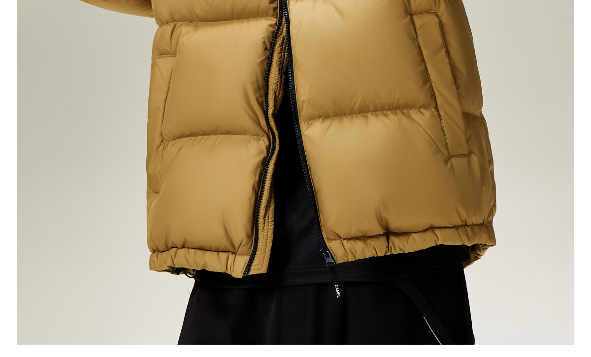CAMEL Huoyanshan 2.0 down Jacket for Men, Winter New Style, Thickened Warm Puffer Coat, Short Outerwear M13CR07066E 23