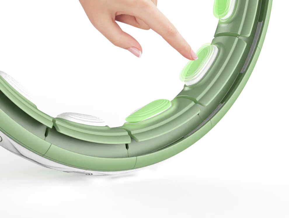 PROIRON Hula Hoop Weighted Waist Slimming Smart Counting Adult Detachable Low Noise Green 17