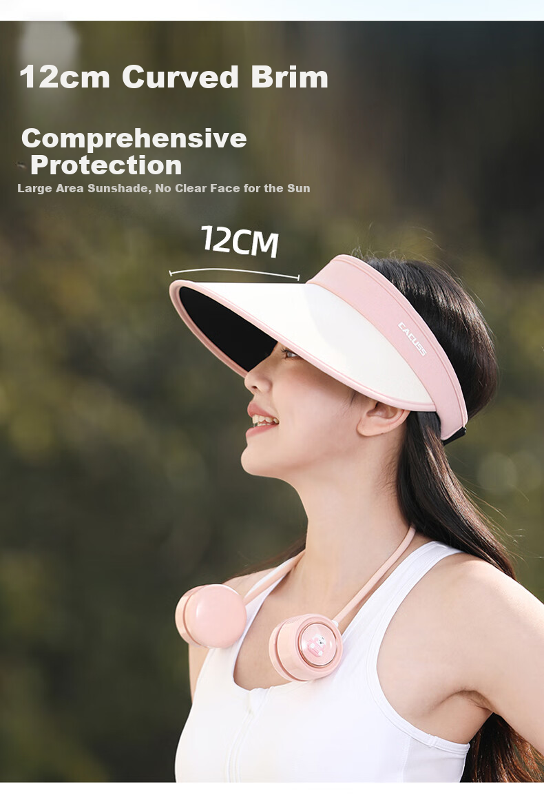 CACUSS Women's Summer Sun Protection Hat Large Brim Open Top Outdoor Sun Hat Headband Style Purple 2