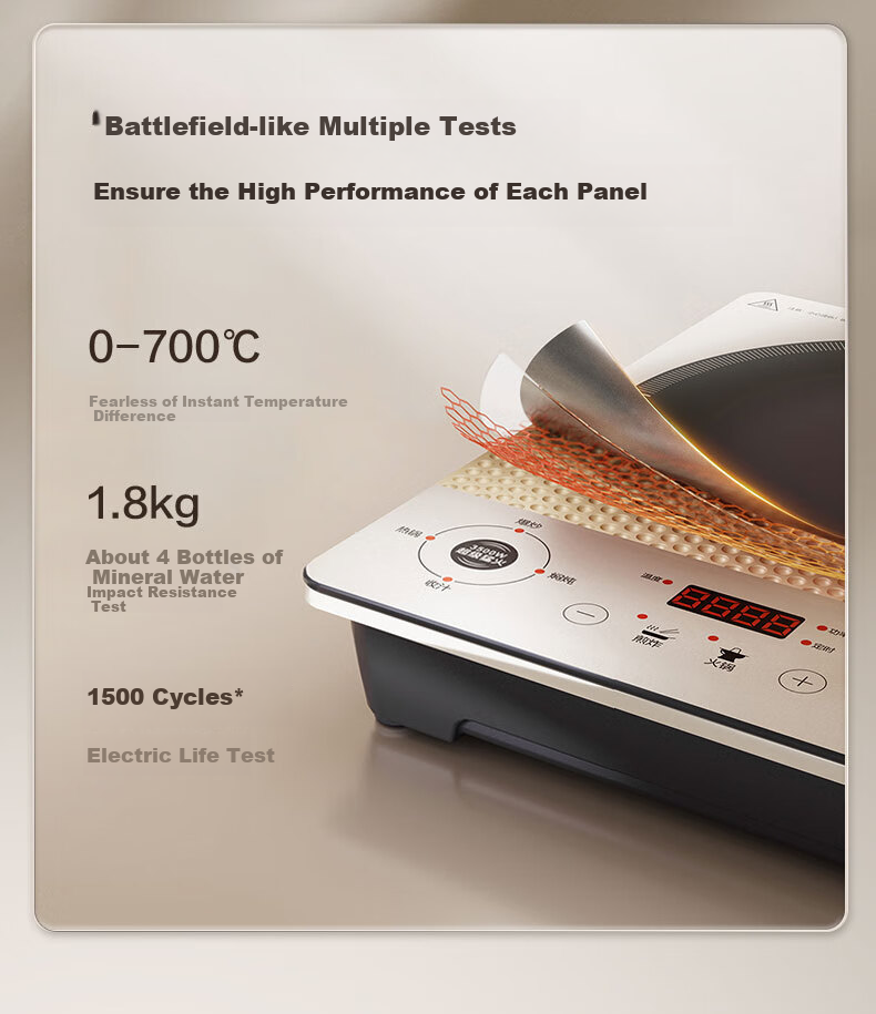SUPOR High-Power Concave Surface Household Induction Cooker 2026 New Model Set with Pot, Stir-Fry Induction Stove, Ceramic Stove, Battery Stove, Hot Pot, Cooking Stove, Wind Fire Wheel Series C35-IA82 8