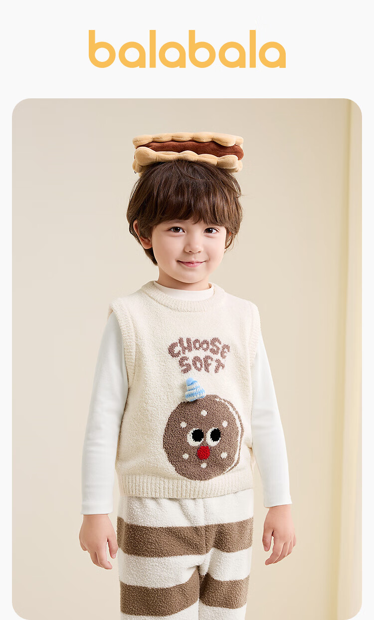 BALABALA 【Naipupu IP】balaOne Kids Vest Children's Winter Warm Vest Girls 2025 208425171001 7