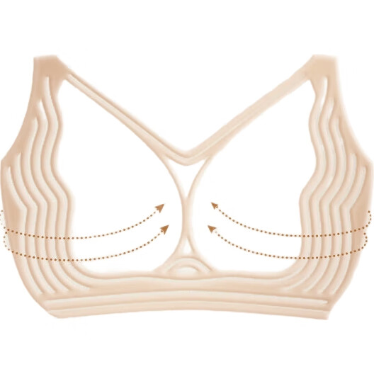 Бюстгальтер HR Large Breast Minimizing Bra, бесшовный, удобный, без косточек, черный, XL