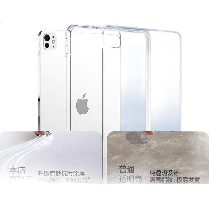Чехол для планшета KOOLIFE для Apple iPad Pro 11 дюймов (2024/2025 M5), тонкий, противоударный, прозрачный, мягкий, с полной защитой, углами рассеивания тепла и задней крышкой