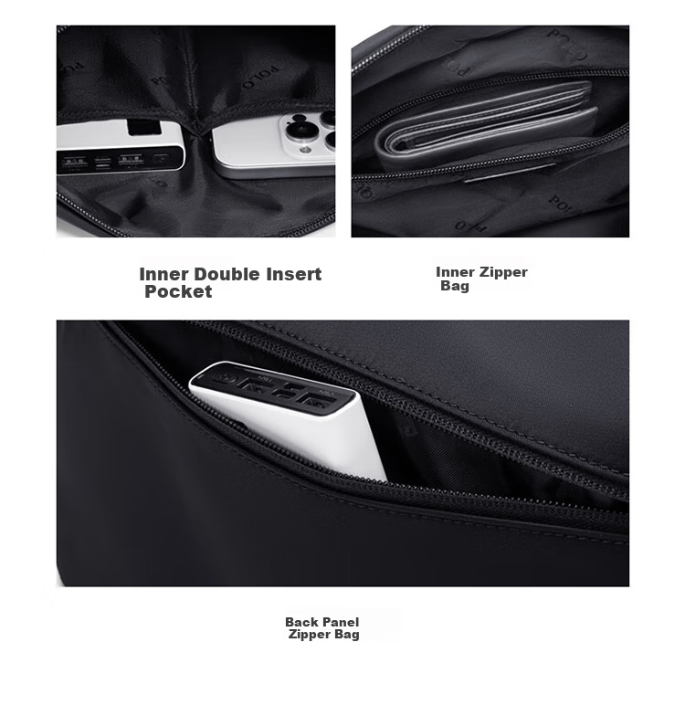 POLO Shoulder Bag for Men, Horizontal Style, Large Capacity Crossbody Bag, Casual IPad Bag, Phone Bag, Sports Messenger Bag, Birthday Gift for Me 10