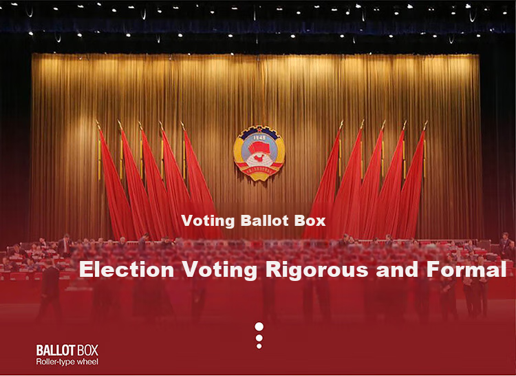 Jinlongxing Party Member Meeting Company KT Election Voting Box, Aluminum Alloy Voting Box, Ballot Box, Voting Box, Ballot Collection Box, Election Box, Large Aluminum Detachable B097, Red 3