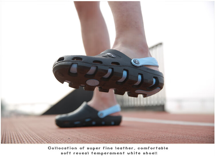 Warrior Casual Couple Slippers, Breathable Outdoor Versatile Closed-Toe Beach Shoes, Lightweight Perforated Sandals, 049 Red, Size 40 11