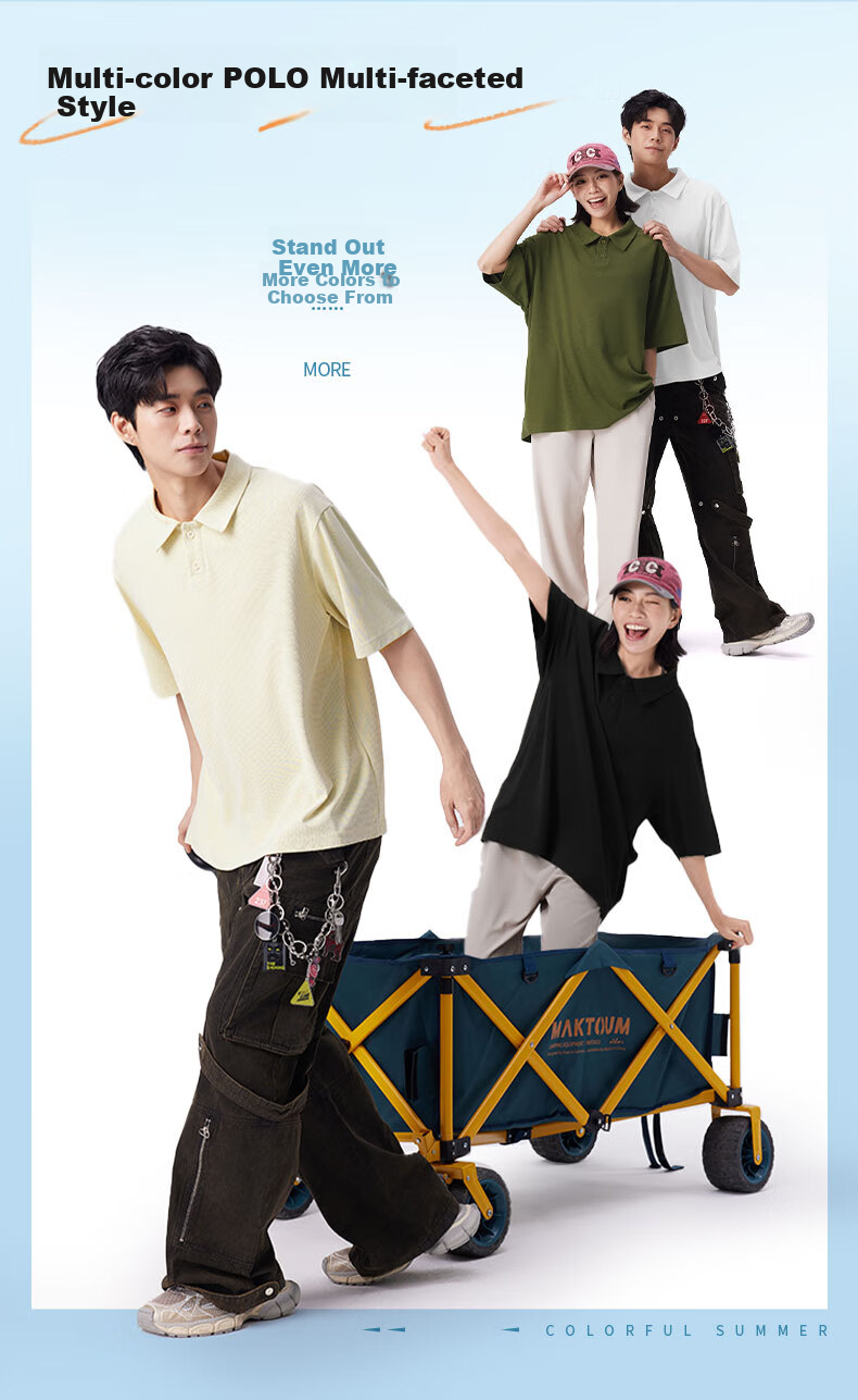 Jeanswest Polo Shirt for Men, Summer Chinese Style National Trend Panda Short-Sleeve Waffle Knit Collared T-Shirt Top C 4