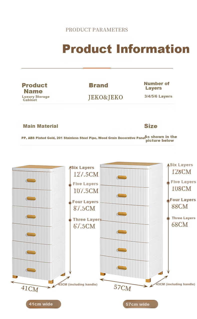 JEKO&JEKO Drawer Storage Cabinet, Bedroom Living Room Storage Cabinet, Wardrobe, Bedside Table, Toy Snack Organizer Cabinet, Five-Drawer Chest, Five-Tier 9