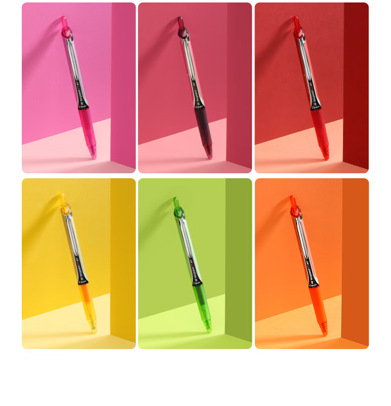 PILOT BXRT-V5 Retractable Blue-Black Gel Pen, 0.5mm, Signature Pen, Business Pen, Student Exam Pen, High-Quality Office Stationery, 6 Pens 13