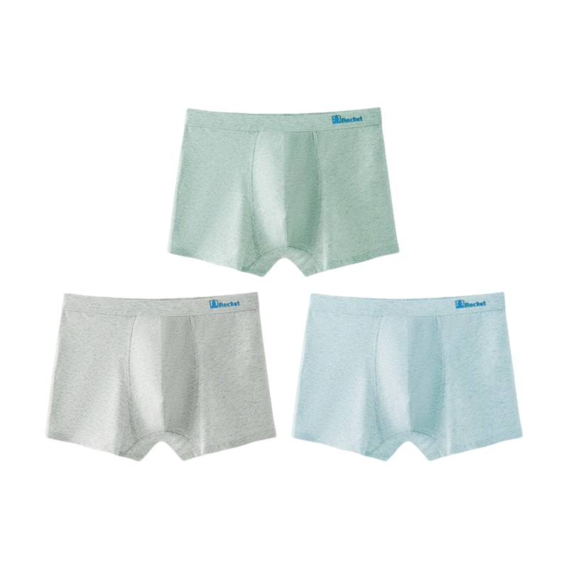 LangSha Youth Pure Cotton Boys Boxer Briefs for Adolescents, Middle and High School Students, Plus Size