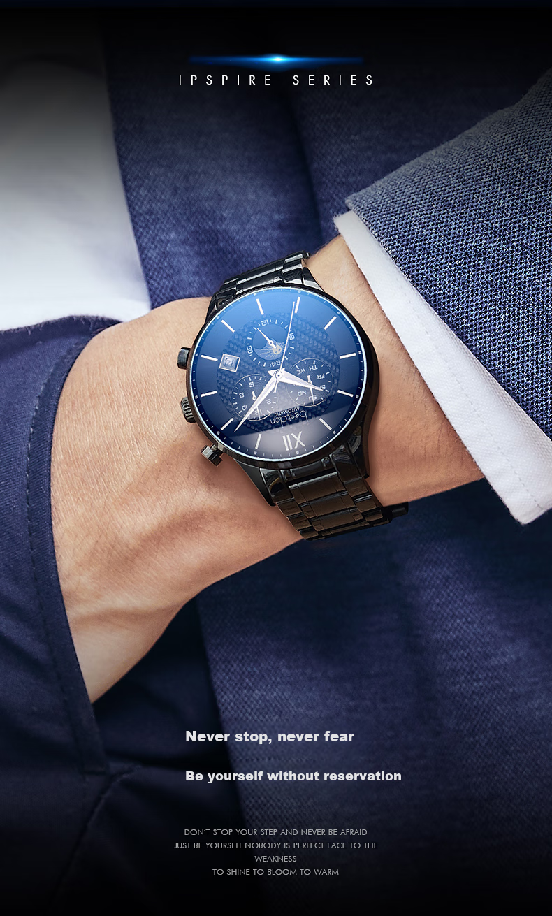 Bestdon Men's Mechanical Watch, Water-Resistant, Luminous, Wristwatch Gift Box for Men, Gift for Boyfriend Or Friend 6