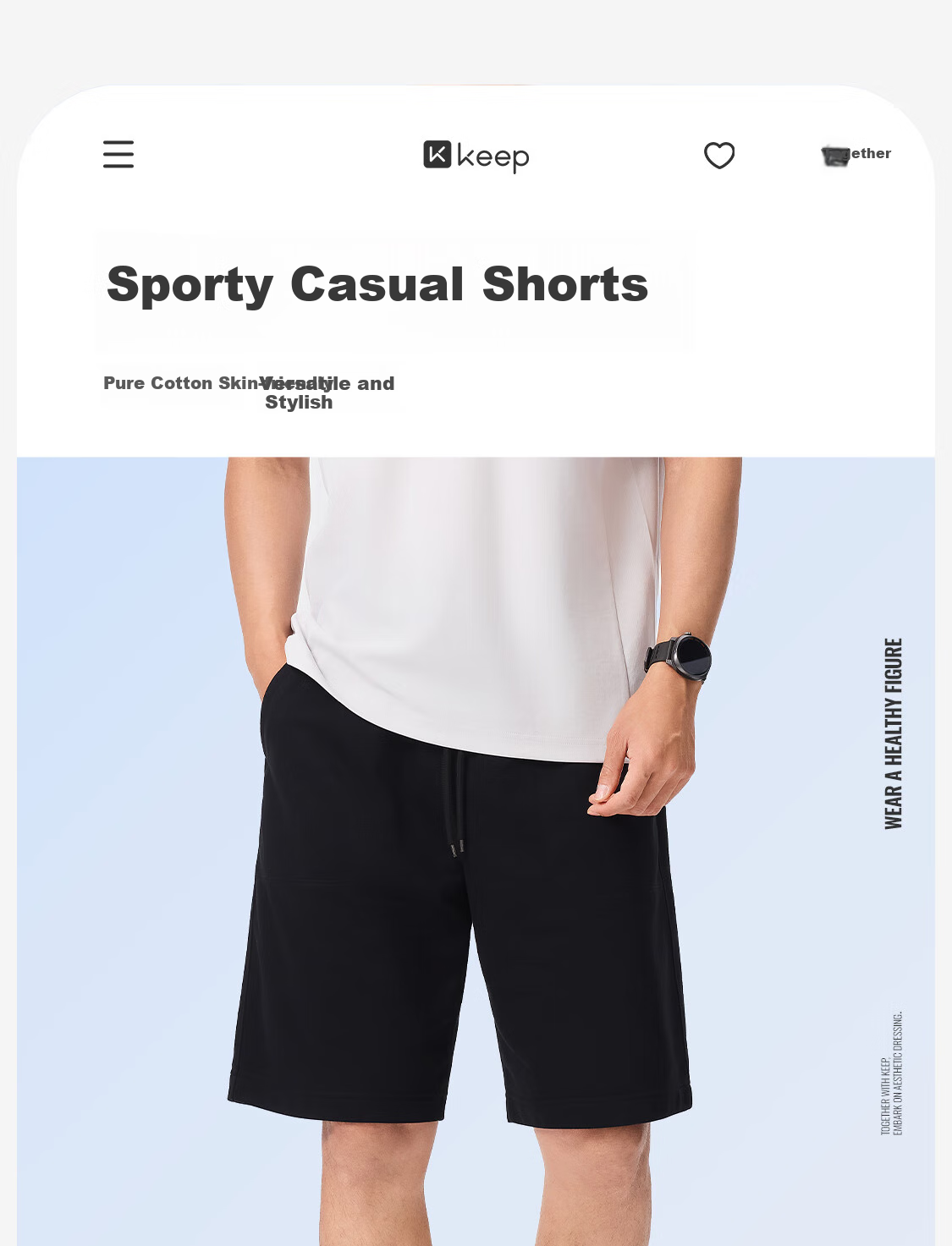 Keep Men's Sports Shorts, 2025 Fitness Running Five-Point Pants, Pure Cotton Casual Pants, Dark Gray, 2XL 1