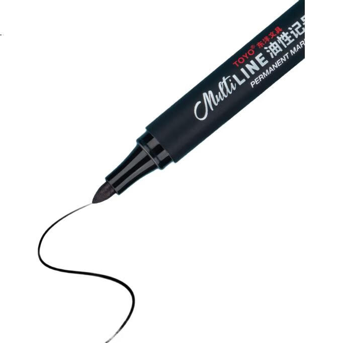 Маркеры TOYO TM188 на масляной основе, набор 10 шт., черный