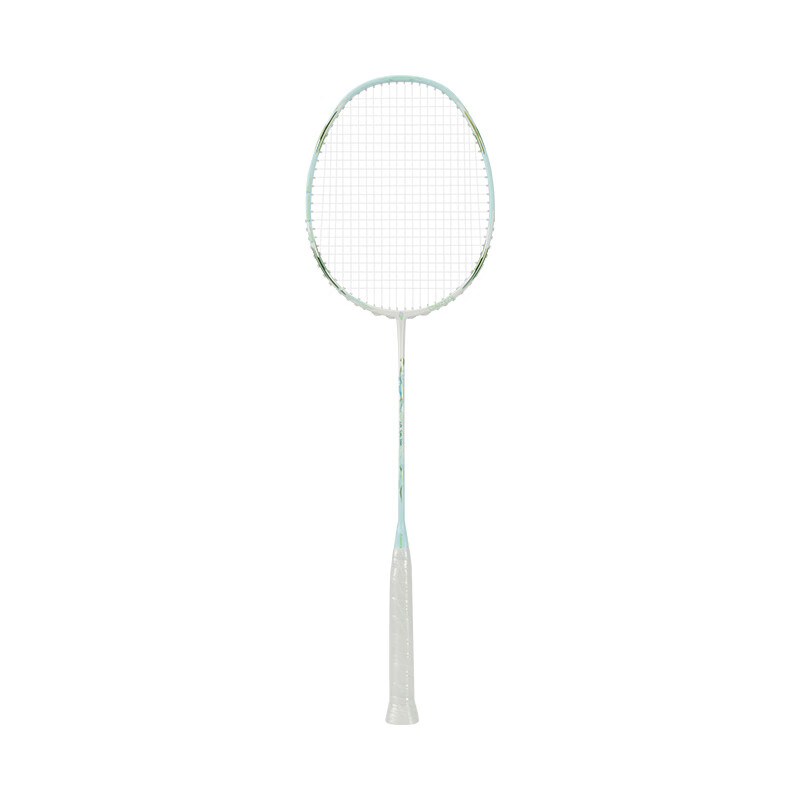 Kawasaki Badminton Racket, Full Carbon Single Racket, Ultra-Light 5U, Suitable for Youth And Advanced Players, Balanced for Attack And Defense, Sea Salt Blue All-Round Racket