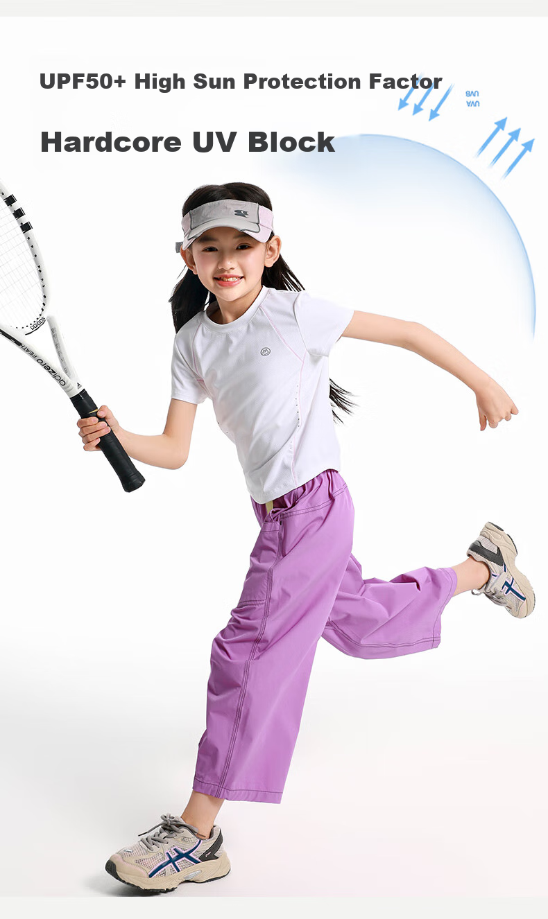BANDOCIN Girls' Summer Lightweight Sports Capri Pants Stylish for Older Children, 2026 New Style, Dark Navy Blue, Size 120 4