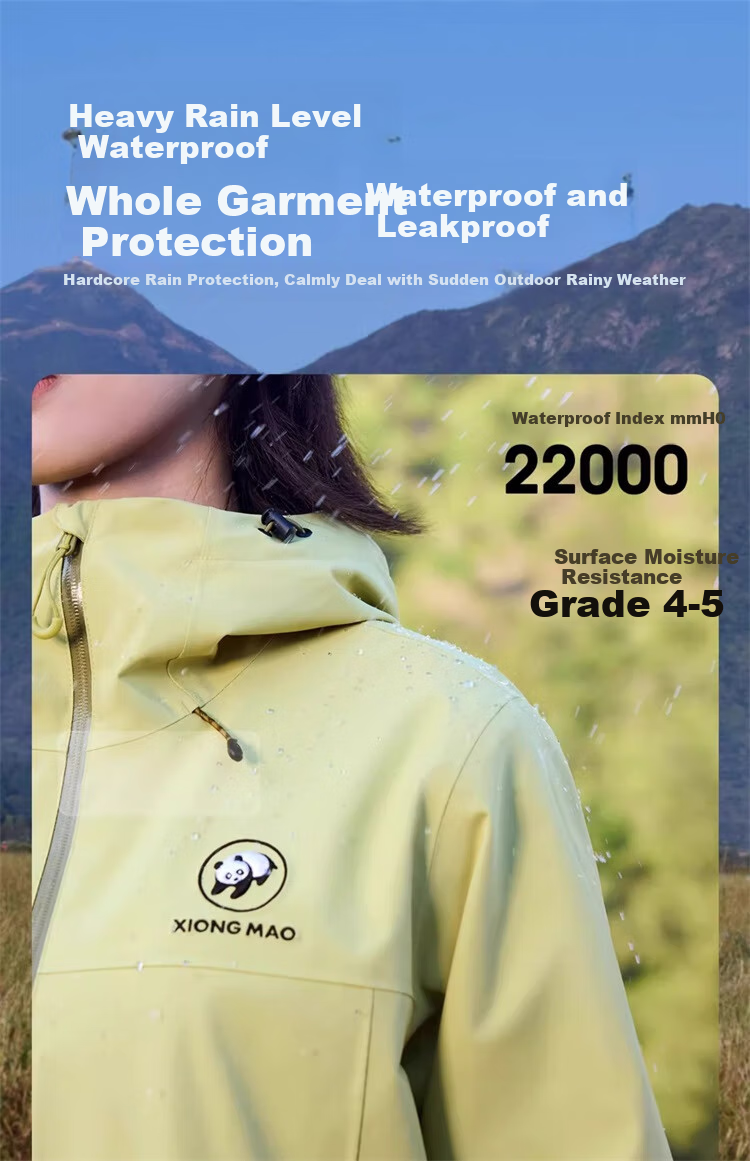 CAMEL Panda Single-Layer Windbreaker, Outdoor Windproof And Waterproof Mountaineering Cycling Jacket A35BA18158, Nebula Purple, Size S 5