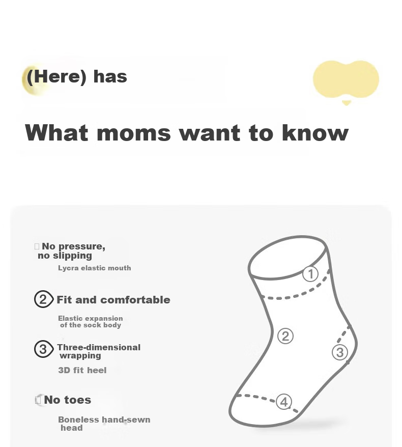 Niduoxiong Baby Floor Socks, Comfortable Cotton Socks for Spring And Autumn, Infant Walking Socks, Children's Boat Socks, Short Tube Socks, Non-Slip 3