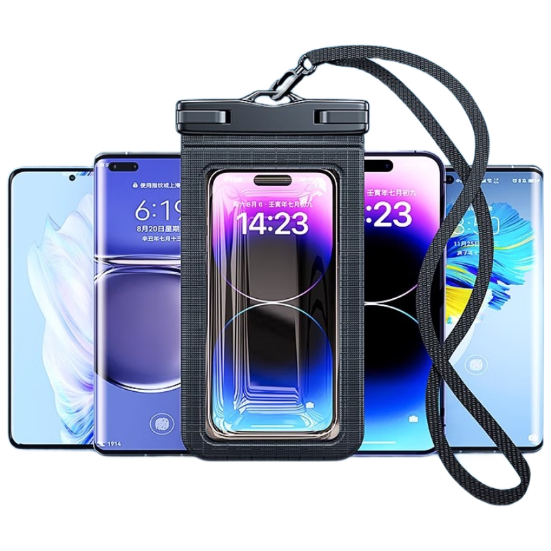 LOHAS Travel Waterproof Phone Pouch Touchscreen Compatible Swimming Diving Photo Protective Dustproof Case Spa Bathroom Shower Hanging Bag