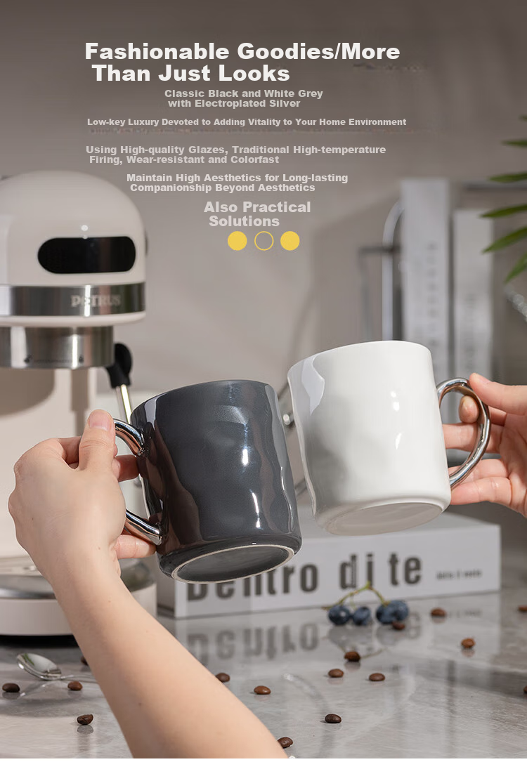 Banwu Life Ceramic Mug with Lid and Spoon High-Quality Office Tea Cup Cute Milk Cup for Women 2