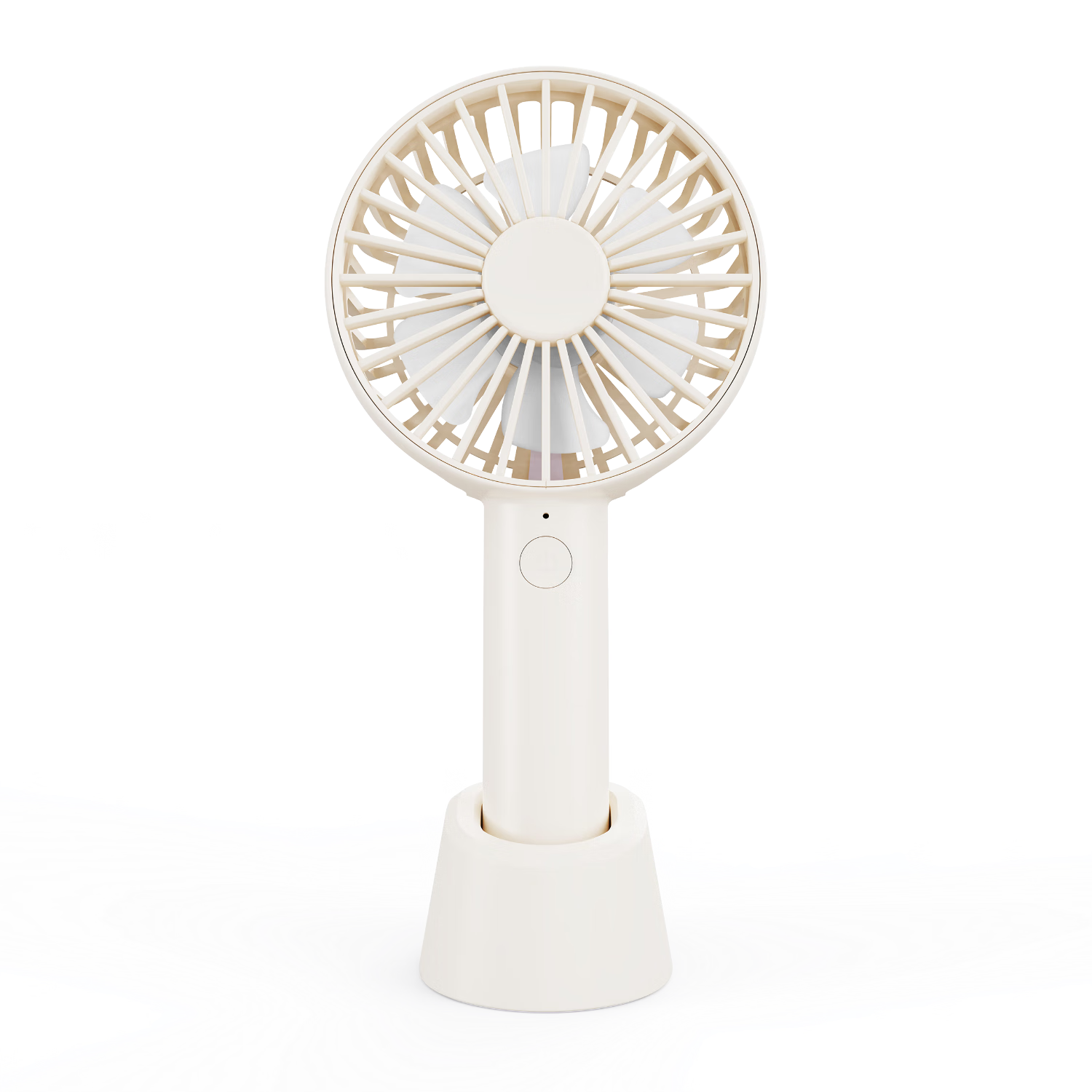 JD Original Handheld And Desktop Dual-Use Portable Mini Fan, USB Rechargeable, Quiet, Powerful Airflow, Personal Small Outdoor Camping Mini Desktop Electric Fan, Xuanmi White