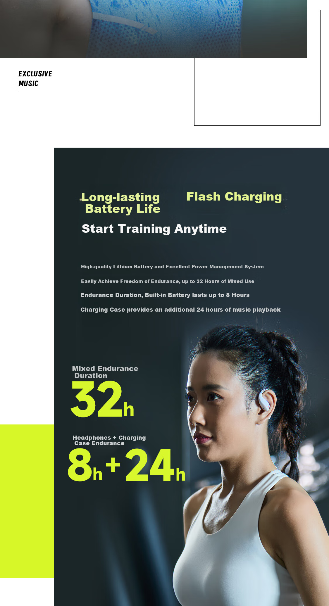 JBL ZONE [Wang Chulin's Choice], Yuedong Huan, True Wireless Open-Style, Sports Earphones, Ear-Hook Bluetooth Headphones, Compatible with Apple 18 Pro, Coast Blue 13