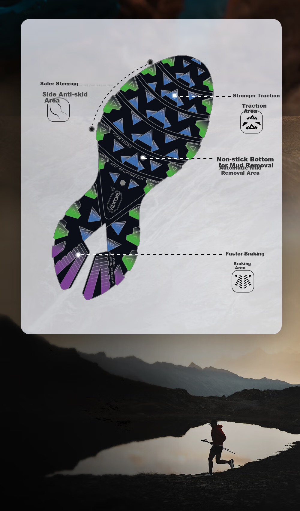 KAILAS FUGA [New Model] Kailash FUGA EX3 Breathable Shock-Absorbing, Non-Slip Low-Top Trail Running Shoes for Me 5